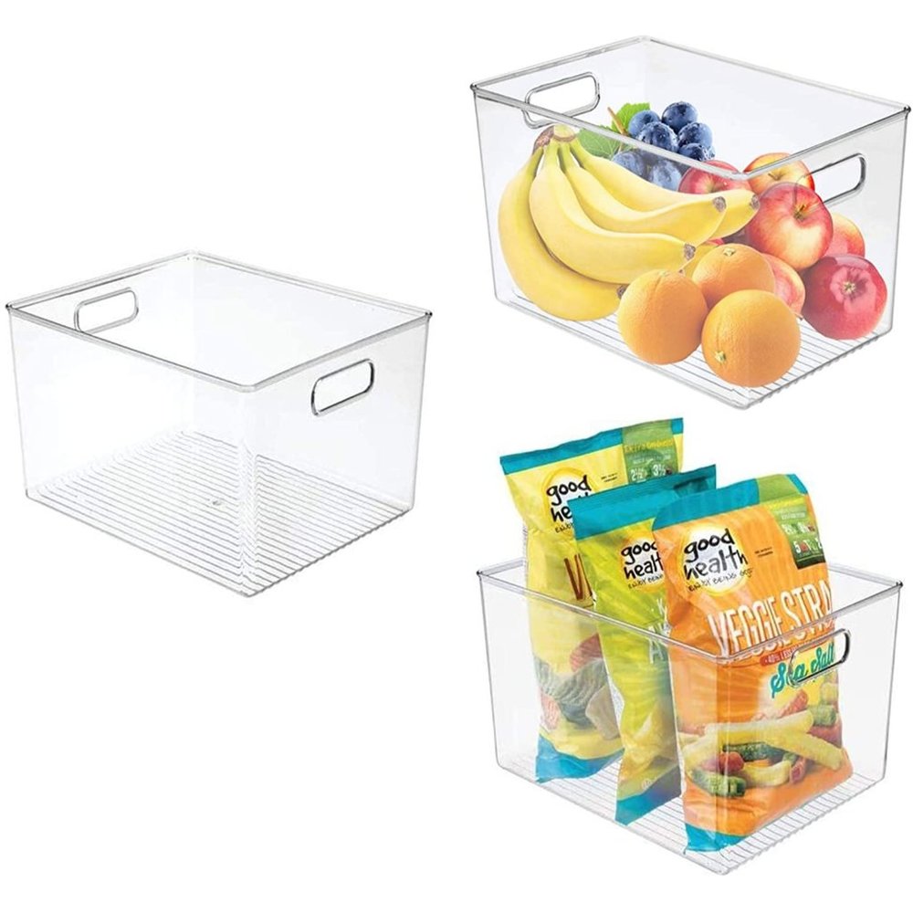 Zeeych Refrigerator/Pantry Organizer Bins, 3 pack 8x6
